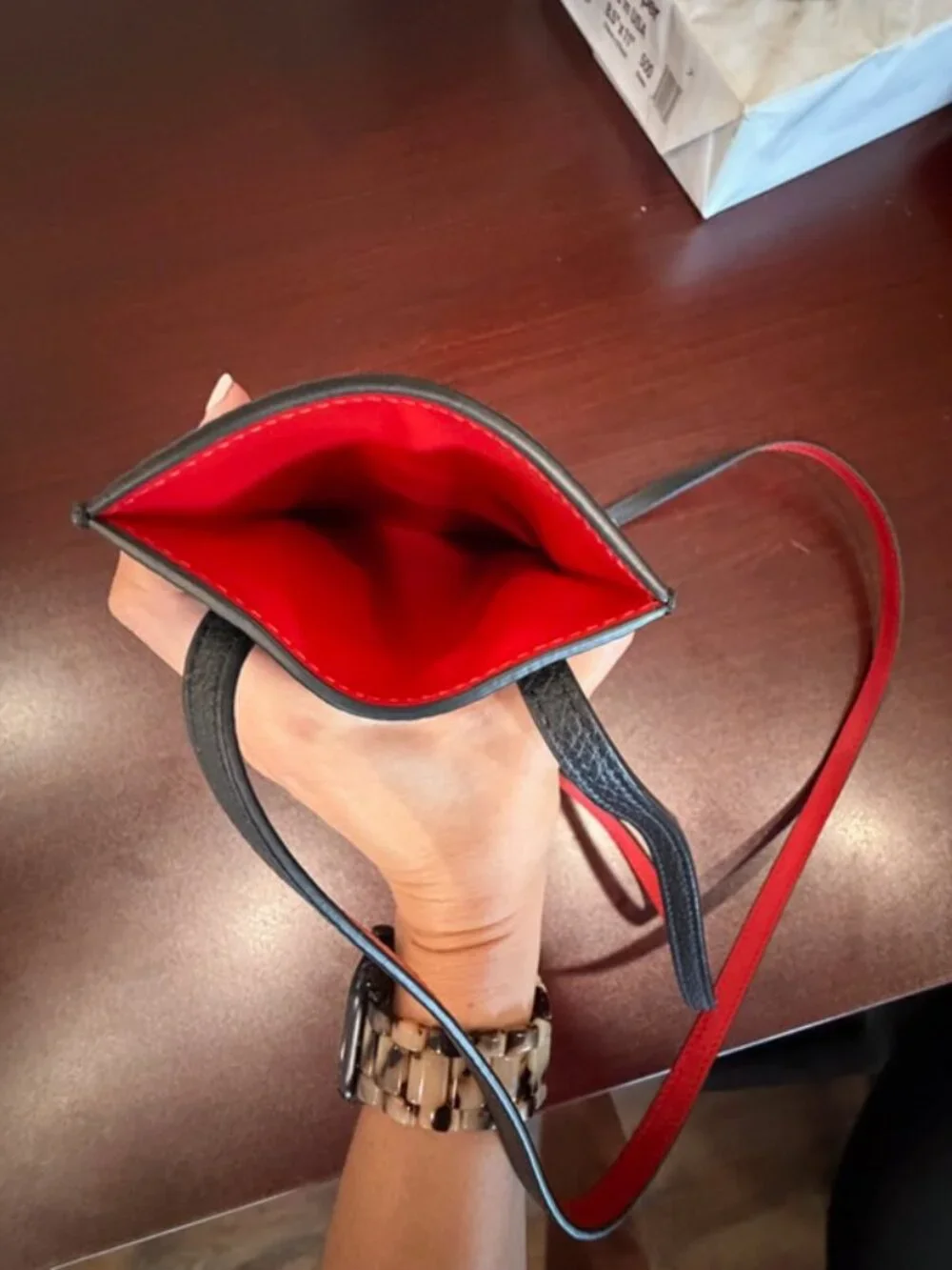 Christian Louboutin leather by my side phone crossbody NWT